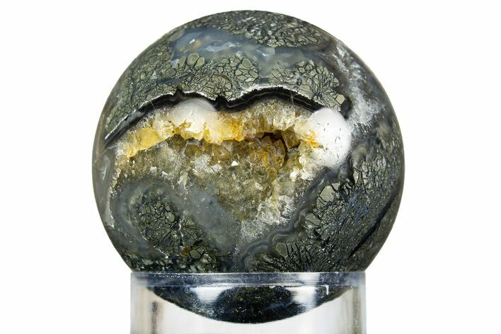 Colorful Polished Marcasite Agate Sphere - Indonesia #308982